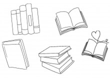 Stickserie - Bücher Doodle